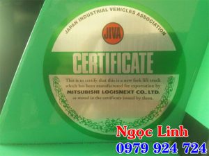 Xe nâng Mitsubishi 1.5 tấn FD15NT 11 tem cua nha may Mitsubishi