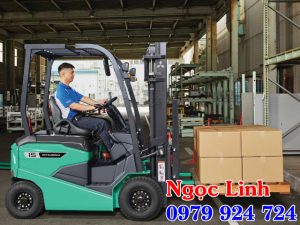 xe nâng điện ngồi lái Mitsubishi